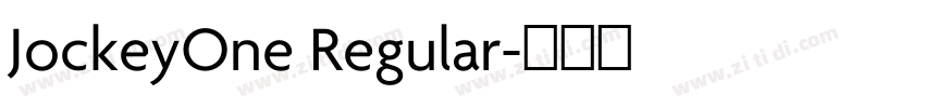 JockeyOne Regular字体转换